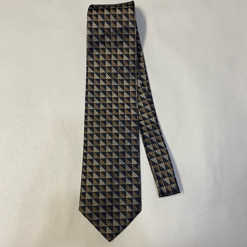 Bruno Piattelli Men’s Tie Necktie 100% Silk Geometric Designer
